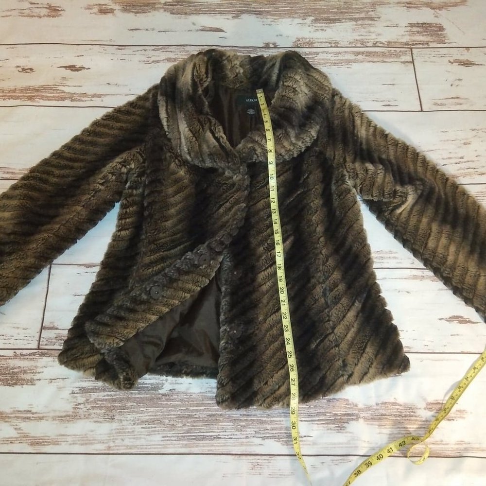 Alfani Faux Fur Brown Coat